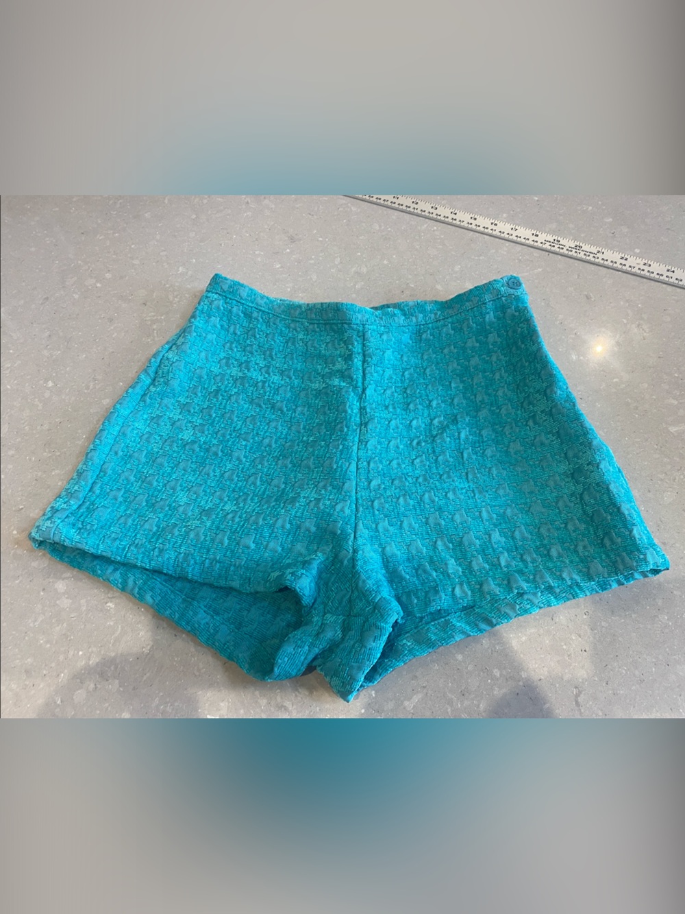 American Apparel Turquoise Knit Bike Shorts